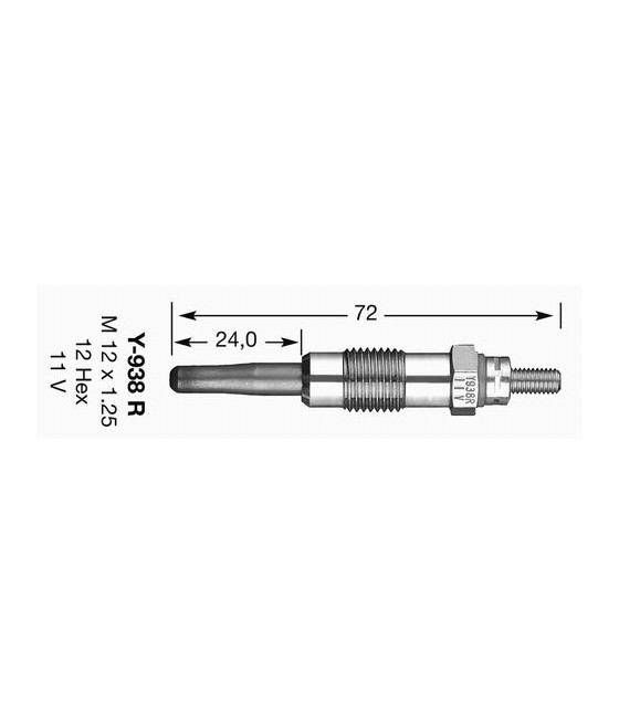 Candeletta preriscaldo ngk y-938r