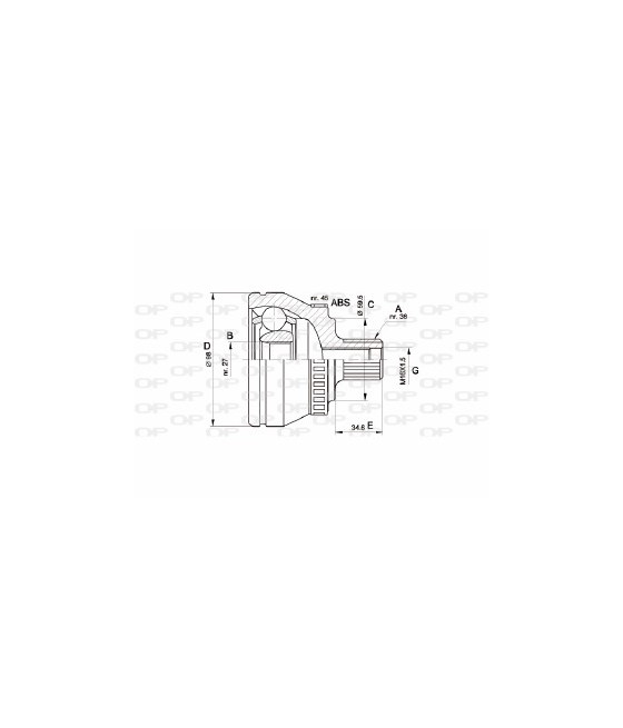 Kit giunto omoc.81kw10/96